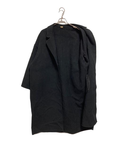 MUSE de Deuxieme Classe（ミューズ ドゥーズィエム クラス）MUSE de Deuxieme Classe (ミューズ ドゥーズィエム クラス) 24AW ウールアンゴラリバーコート ブラック サイズ:FREEの古着・服飾アイテム