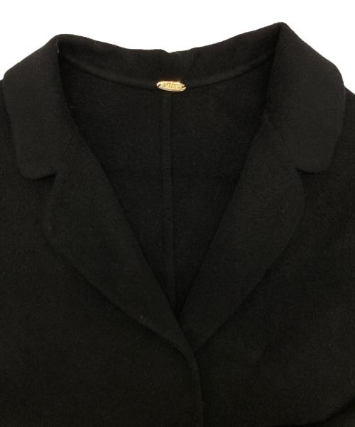 MUSE de Deuxieme Classe（ミューズ ドゥーズィエム クラス）MUSE de Deuxieme Classe (ミューズ ドゥーズィエム クラス) 24AW ウールアンゴラリバーコート ブラック サイズ:FREEの古着・服飾アイテム