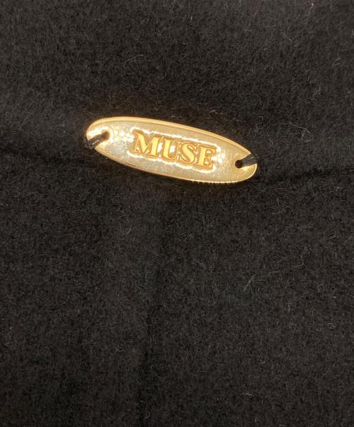 MUSE de Deuxieme Classe（ミューズ ドゥーズィエム クラス）MUSE de Deuxieme Classe (ミューズ ドゥーズィエム クラス) 24AW ウールアンゴラリバーコート ブラック サイズ:FREEの古着・服飾アイテム