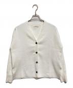 IENAイエナ）の古着「ファインコットンスムースカーディガン」｜ホワイト