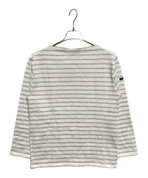 SAINT JAMES（セントジェームス）SAINT JAMES (セントジェームス) ウェッソン ボーダーカットソー グレー サイズ:4 未使用品の古着・服飾アイテム