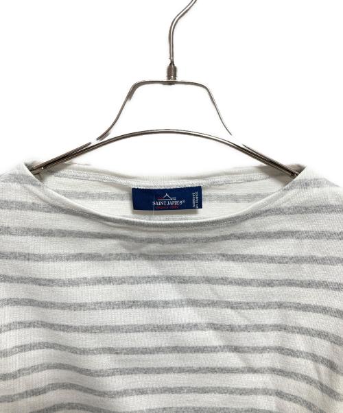 SAINT JAMES（セントジェームス）SAINT JAMES (セントジェームス) ウェッソン ボーダーカットソー グレー サイズ:4 未使用品の古着・服飾アイテム