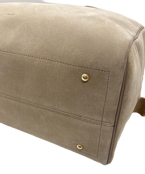 Ch!iii（チー）Ch!iii (チー) Suede Big Boston ベージュの古着・服飾アイテム