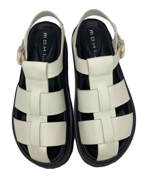 MOHI（モヒ）MOHI (モヒ) プラットフォーム グルカサンダル ホワイト サイズ:39の古着・服飾アイテム