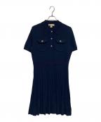 MICHAEL KORSマイケル・コース）の古着「ニット半袖ワンピース」｜ネイビー