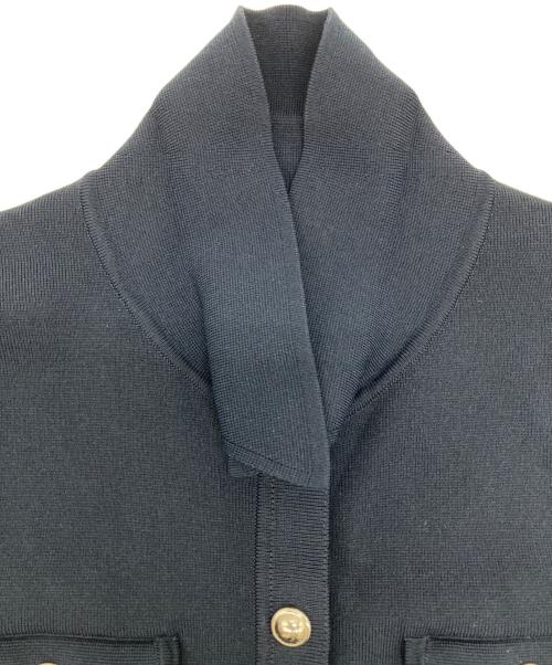 MICHAEL KORS（マイケル・コース）MICHAEL KORS (マイケルコース) ニット半袖ワンピース ネイビー サイズ:XLの古着・服飾アイテム