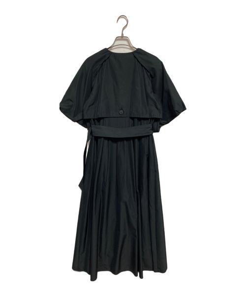 ADORE（アドーア）ADORE (アドーア) ライトツイルワンピース ブラック サイズ:36の古着・服飾アイテム