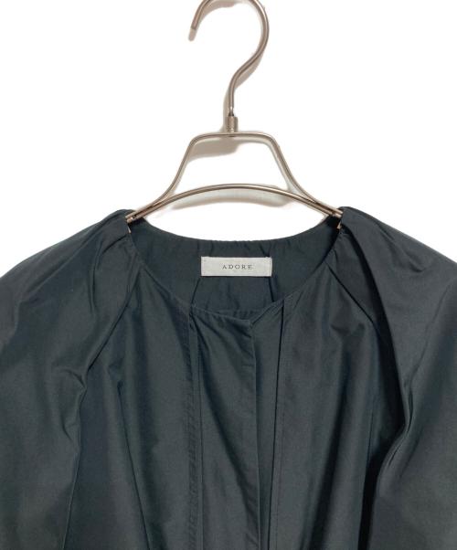 ADORE（アドーア）ADORE (アドーア) ライトツイルワンピース ブラック サイズ:36の古着・服飾アイテム
