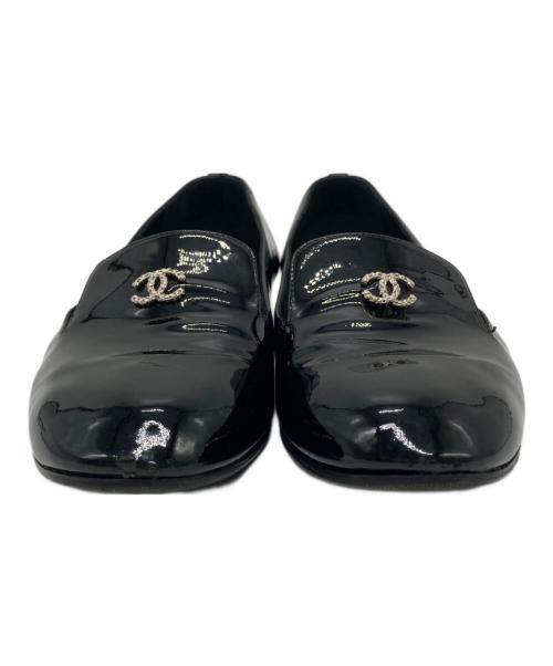 CHANEL（シャネル）CHANEL (シャネル) エナメルパンプス ブラック サイズ:37の古着・服飾アイテム