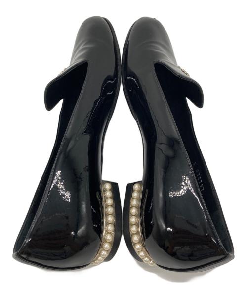 CHANEL（シャネル）CHANEL (シャネル) エナメルパンプス ブラック サイズ:37の古着・服飾アイテム