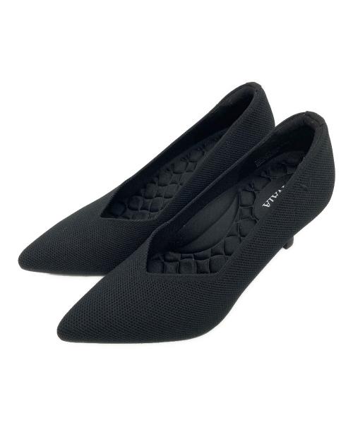 VIVAIA（ビバイア）vivaia (ビバイア) ANNA ポインテッドトゥ ミッドヒール ブラック サイズ:35の古着・服飾アイテム