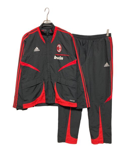 adidas（アディダス）adidas (アディダス) セットアップ ブラック×レッド サイズ:Lの古着・服飾アイテム