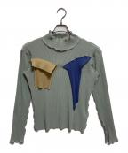 todo kotohayokozawaトゥードゥー コトハヨコザワ）の古着「ハイネックカットソー」｜グリーン