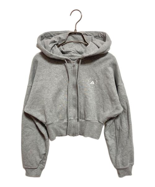 adidas（アディダス）adidas (アディダス) STELLA McCARTNEY (ステラマッカートニー) クロップドパーカー グレー サイズ:Mの古着・服飾アイテム