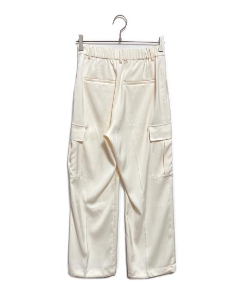 UNITED ARROWS TOKYO（ユナイテッドアローズトウキョウ）UNITED ARROWS TOKYO (ユナイテッドアローズトウキョウ) サテン サイドポケット パンツ アイボリー サイズ:38の古着・服飾アイテム