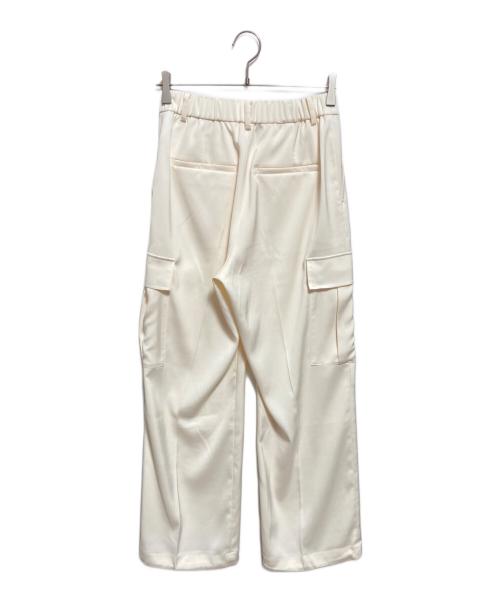 UNITED ARROWS TOKYO（ユナイテッドアローズトウキョウ）UNITED ARROWS TOKYO (ユナイテッドアローズトウキョウ) サテン サイドポケット パンツ アイボリー サイズ:38の古着・服飾アイテム