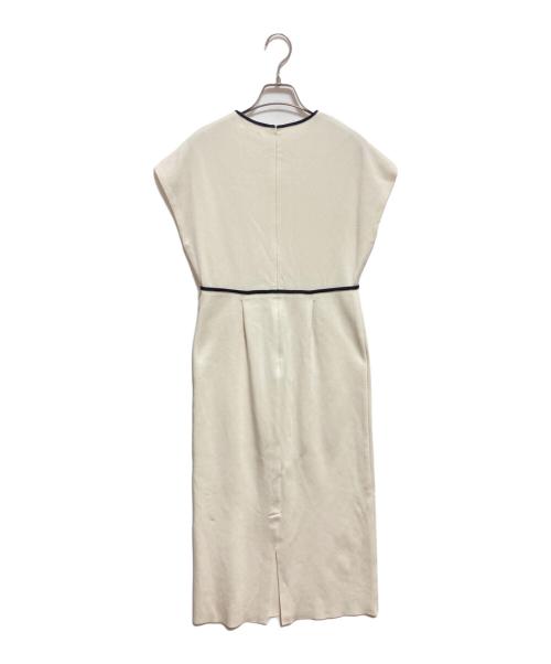 BALLSEY（ボールジィ）BALLSEY (ボールジィ) ミラノリブ ポケットワンピース アイボリー サイズ:36の古着・服飾アイテム