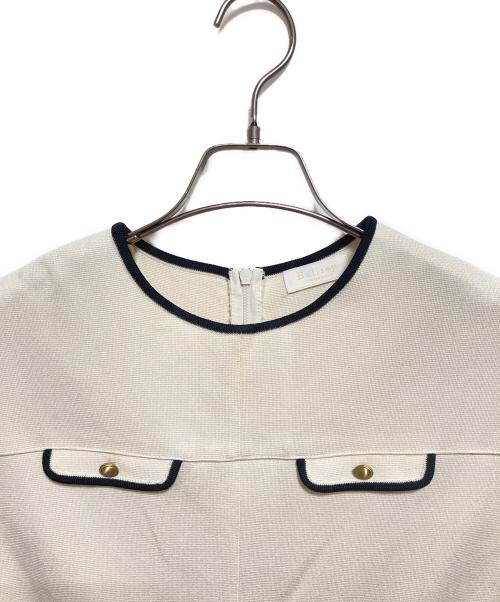 BALLSEY（ボールジィ）BALLSEY (ボールジィ) ミラノリブ ポケットワンピース アイボリー サイズ:36の古着・服飾アイテム