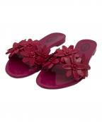 TOD'Sトッズ）の古着「フラワーモチーフサンダル」｜ピンク