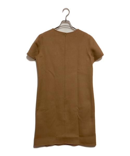 'S Max Mara（エスマックスマーラ）'S Max Mara (エスマックスマーラ) ヴァージンウールアンゴラワンピース ブラウン サイズ:40の古着・服飾アイテム