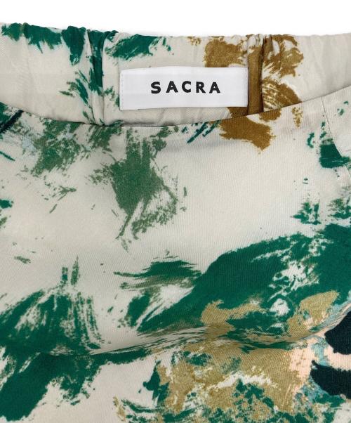 SACRA（サクラ）SACRA (サクラ) BLURRED FLORA SKIRT アイボリー サイズ:36の古着・服飾アイテム