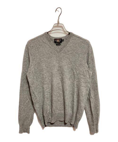 RRL（ダブルアールエル）RRL (ダブルアールエル) Vネックニット グレー サイズ:Lの古着・服飾アイテム