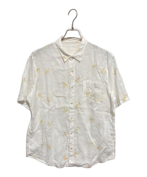 PAPAS（パパス）PAPAS (パパス) リネンシャツ ホワイト サイズ:Lの古着・服飾アイテム