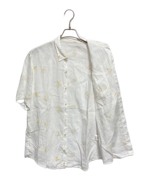 PAPAS（パパス）PAPAS (パパス) リネンシャツ ホワイト サイズ:Lの古着・服飾アイテム