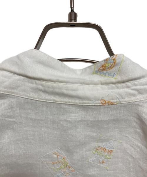 PAPAS（パパス）PAPAS (パパス) リネンシャツ ホワイト サイズ:Lの古着・服飾アイテム