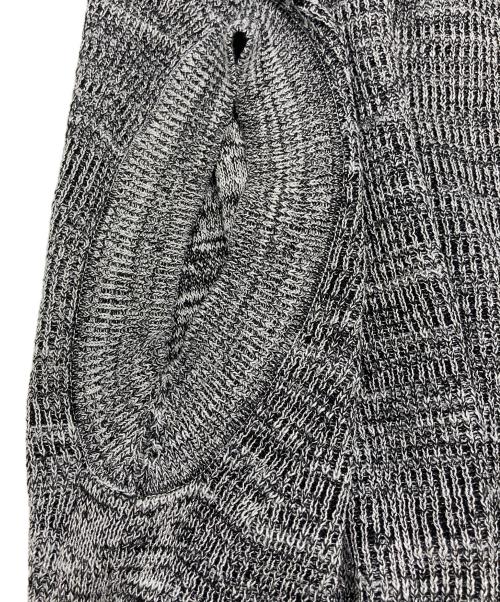 icB（アイシービー）icB (アイシービー) ルレックスベースダイ プルオーバーニット グレー サイズ:Ｓの古着・服飾アイテム