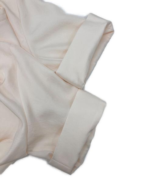 icB（アイシービー）icB (アイシービー) シルキーツイル クロップドシャツ アイボリー サイズ:4(9)の古着・服飾アイテム