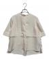 icB（アイシービー）の古着「シルキーツイル クロップドシャツ」｜アイボリー