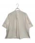 icB (アイシービー) シルキーツイル クロップドシャツ アイボリー サイズ:4(9)：7000円