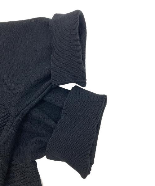 icB（アイシービー）icB (アイシービー) レースパターン ニット ブラック サイズ:S(9)の古着・服飾アイテム