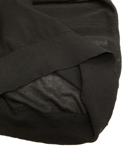 icB（アイシービー）icB (アイシービー) レースパターン ニット ブラック サイズ:S(9)の古着・服飾アイテム