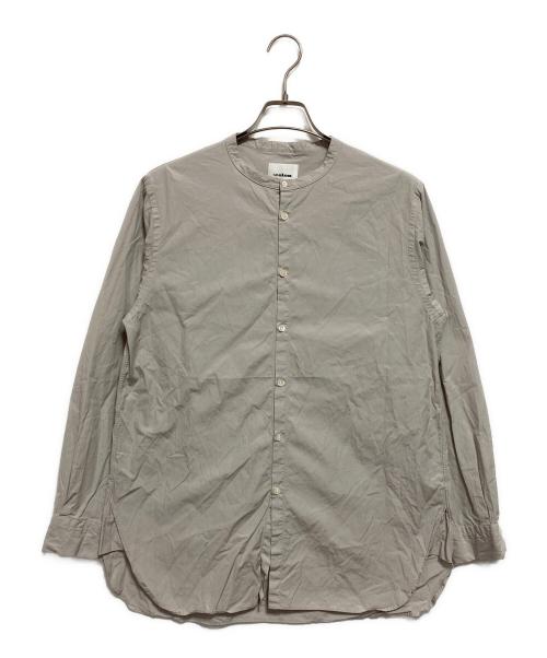 :colon（コロン）:colon (コロン) スーピマコットンオックスフォードバンドカラーシャツ グレー サイズ:1の古着・服飾アイテム