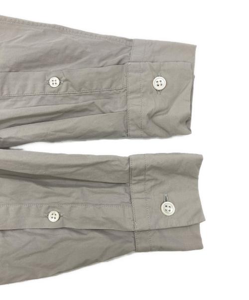 :colon（コロン）:colon (コロン) スーピマコットンオックスフォードバンドカラーシャツ グレー サイズ:1の古着・服飾アイテム