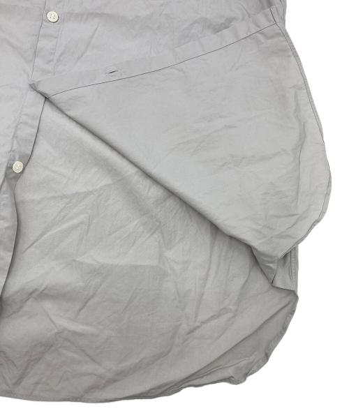 :colon（コロン）:colon (コロン) スーピマコットンオックスフォードバンドカラーシャツ グレー サイズ:1の古着・服飾アイテム