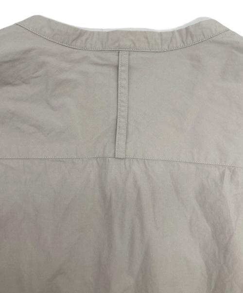 :colon（コロン）:colon (コロン) スーピマコットンオックスフォードバンドカラーシャツ グレー サイズ:1の古着・服飾アイテム