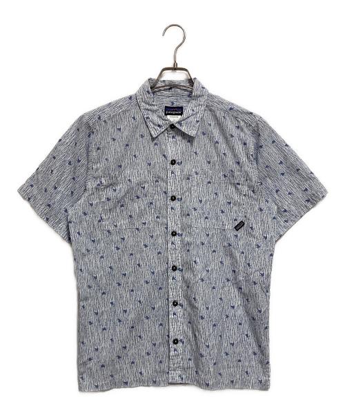 Patagonia（パタゴニア）Patagonia (パタゴニア) 総柄シャツ ブルー サイズ:Sの古着・服飾アイテム