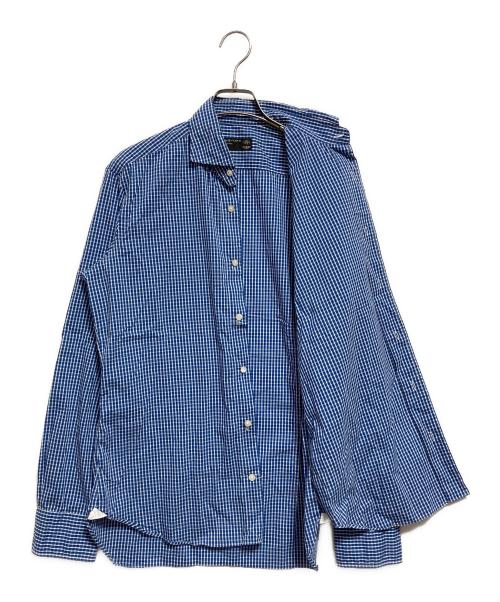 dandylife（ダンディーライフ）dandylife (ダンディーライフ) チェックシャツ ブルー サイズ:39の古着・服飾アイテム