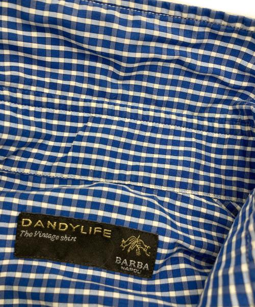 dandylife（ダンディーライフ）dandylife (ダンディーライフ) チェックシャツ ブルー サイズ:39の古着・服飾アイテム