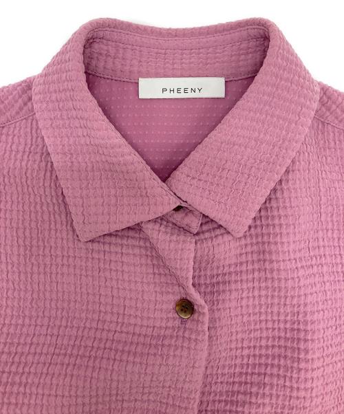 PHEENY（フィーニー）PHEENY (フィーニー) シャツワンピース ピンク サイズ:Fの古着・服飾アイテム