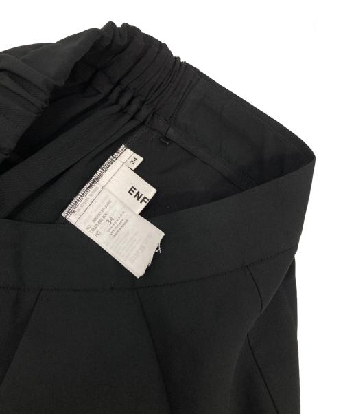ENFOLD（エンフォルド）ENFOLD (エンフォルド) Comfortable Twill イージーパンツ ブラック サイズ:34の古着・服飾アイテム
