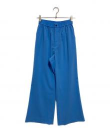 HYKE（ハイク）の古着「STRETCH WIDE LEG PANTS」｜ブルー