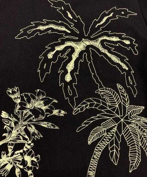 stussy（ステューシー）stussy (ステューシー) オープンカラーシャツ ブラック サイズ:Lの古着・服飾アイテム