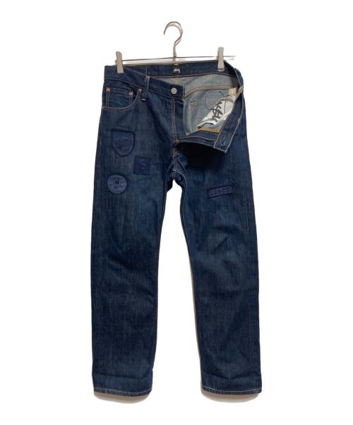 stussy（ステューシー）stussy (ステューシー) LEVI'S (リーバイス) SS505 ワッペンデニムパンツ インディゴ サイズ:SIZE 76cm (W30)の古着・服飾アイテム