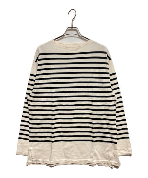 blurhms ROOTSTOCK（ブラームスルーツストック）blurhms ROOTSTOCK (ブラームスルーツストック) Border Basque Shirt アイボリー サイズ:3の古着・服飾アイテム