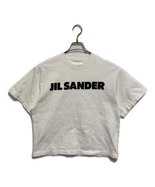JIL SANDER（ジルサンダー）JIL SANDER (ジルサンダー) ロゴプリントTシャツ ホワイト サイズ:Sの古着・服飾アイテム