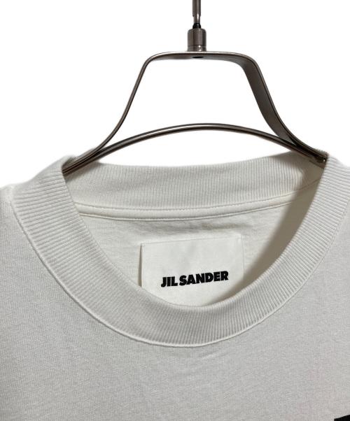 JIL SANDER（ジルサンダー）JIL SANDER (ジルサンダー) ロゴプリントTシャツ ホワイト サイズ:Sの古着・服飾アイテム